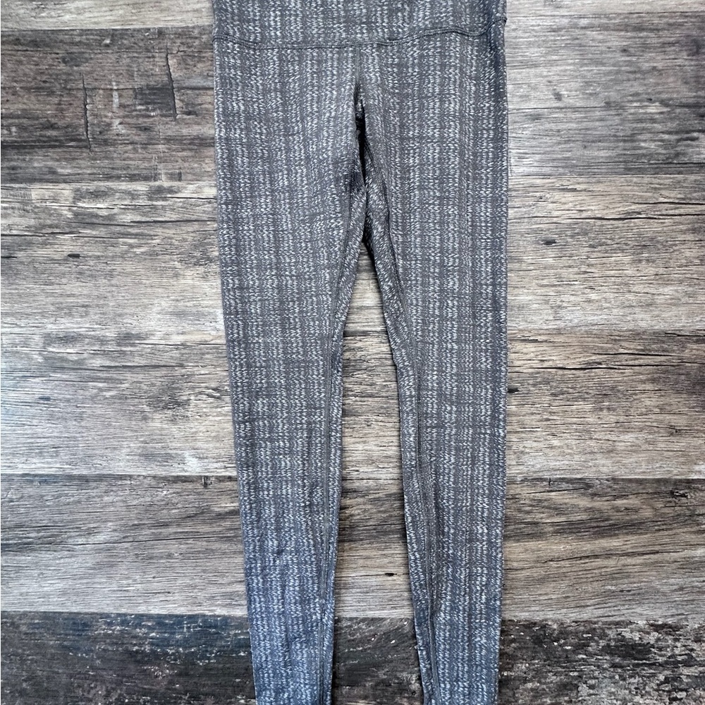 Lululemon Athletica Gray Leggings Waist 13in